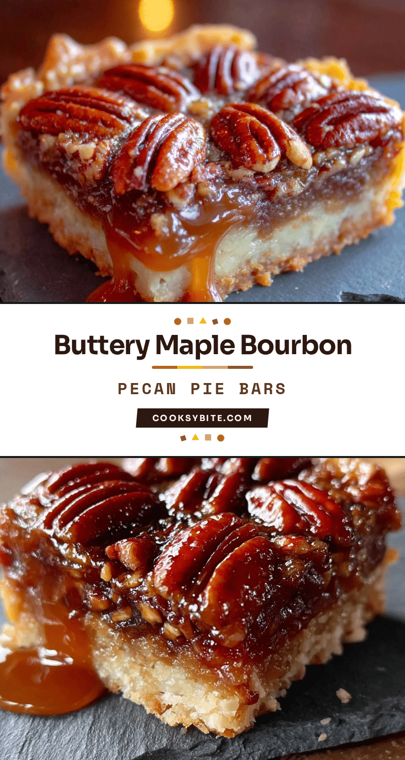 Maple Bourbon Pecan Pie Bars recipe