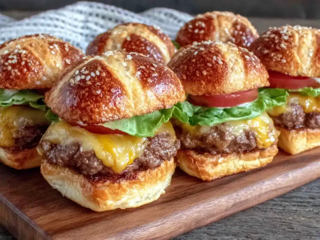 mini cheeseburger sliders - featured image