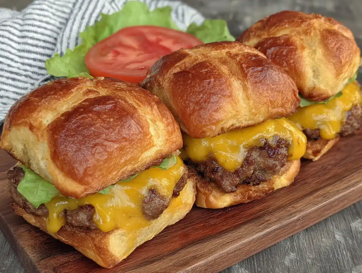mini cheeseburger sliders preparation steps