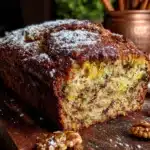 moist cinnamon zucchini bread with walnuts - featured image