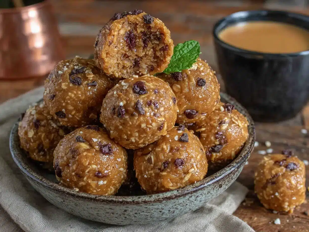 no-bake peanut butter protein balls preparation steps