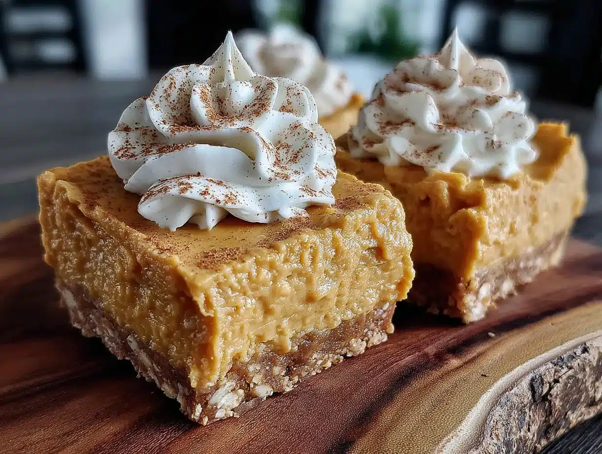 no-bake pumpkin cheesecake bars preparation steps