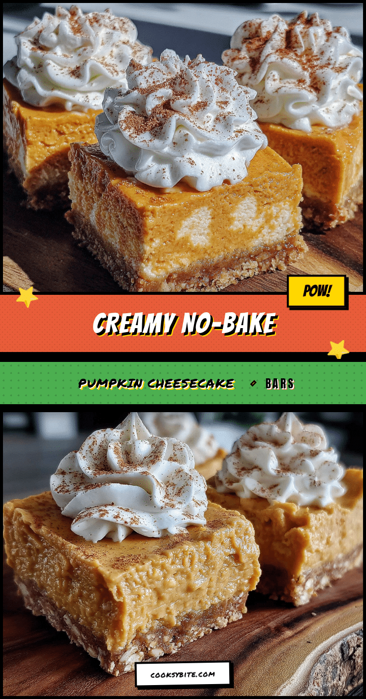 no-bake pumpkin cheesecake bars recipe