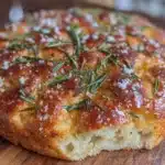 no-knead sourdough focaccia - featured image