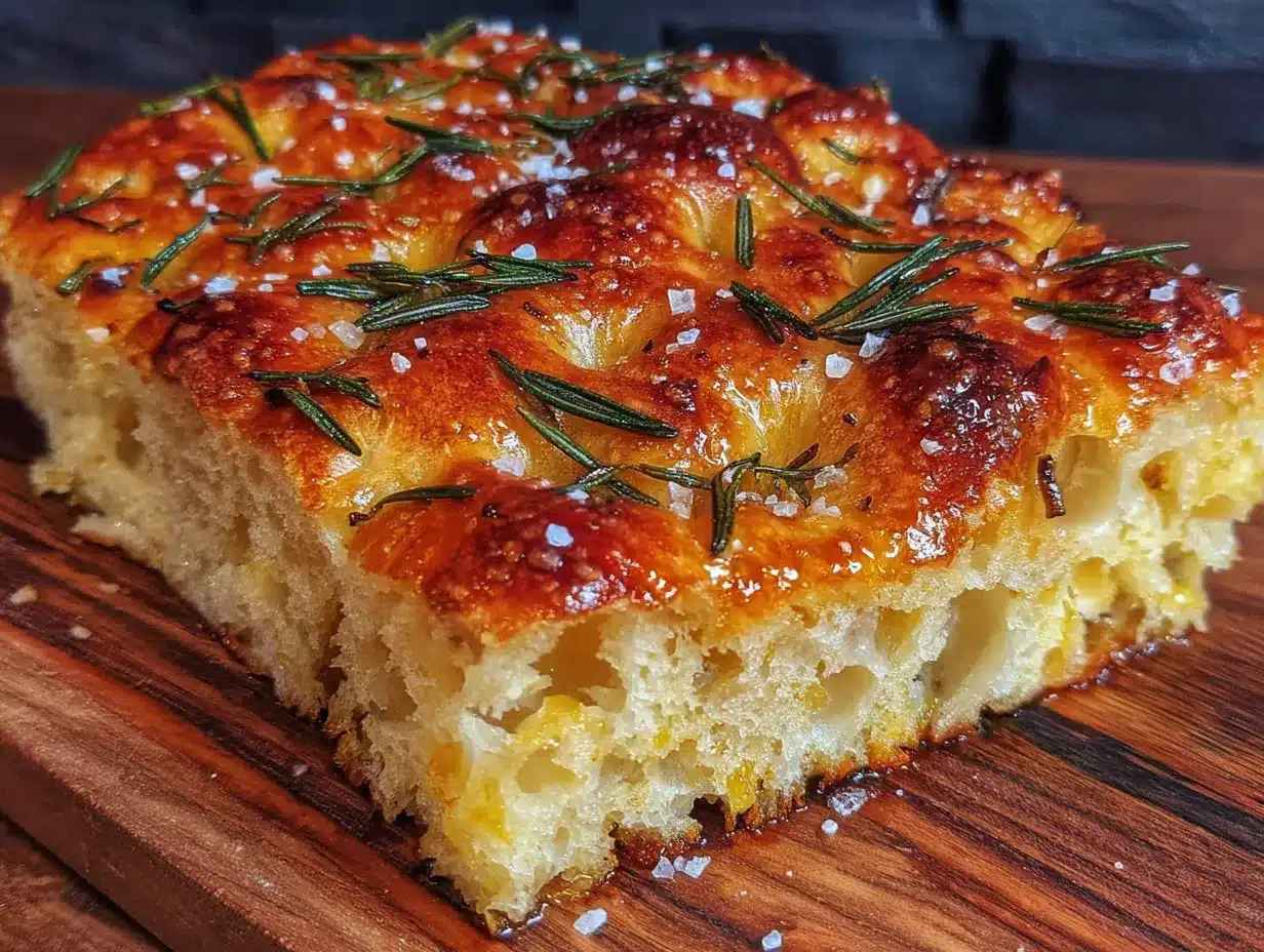 no-knead sourdough focaccia preparation steps