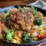 one-pan chicken and rice - featured image