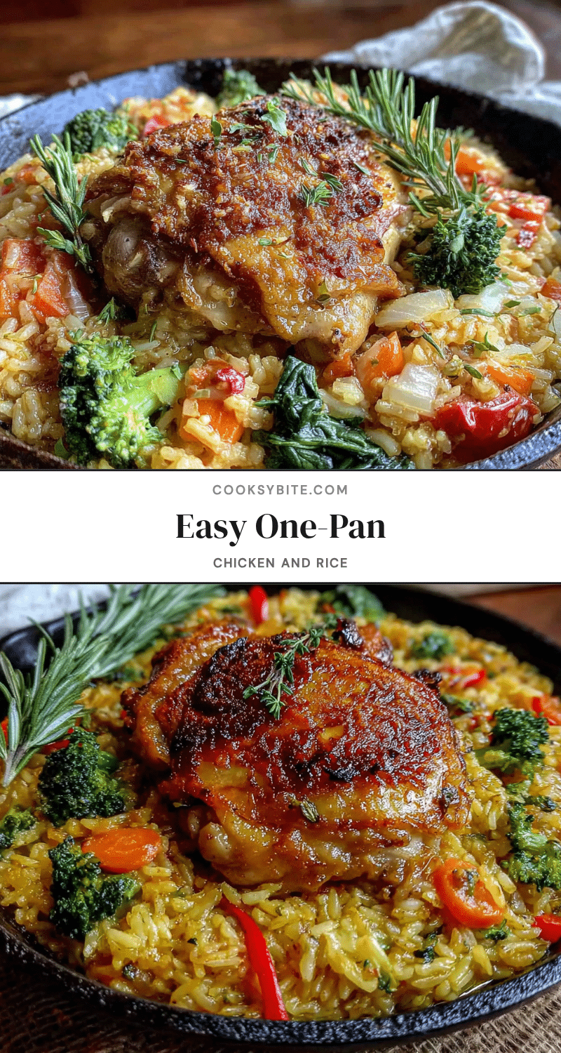 one-pan chicken and rice recipe