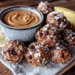peanut butter banana energy bites - featured image