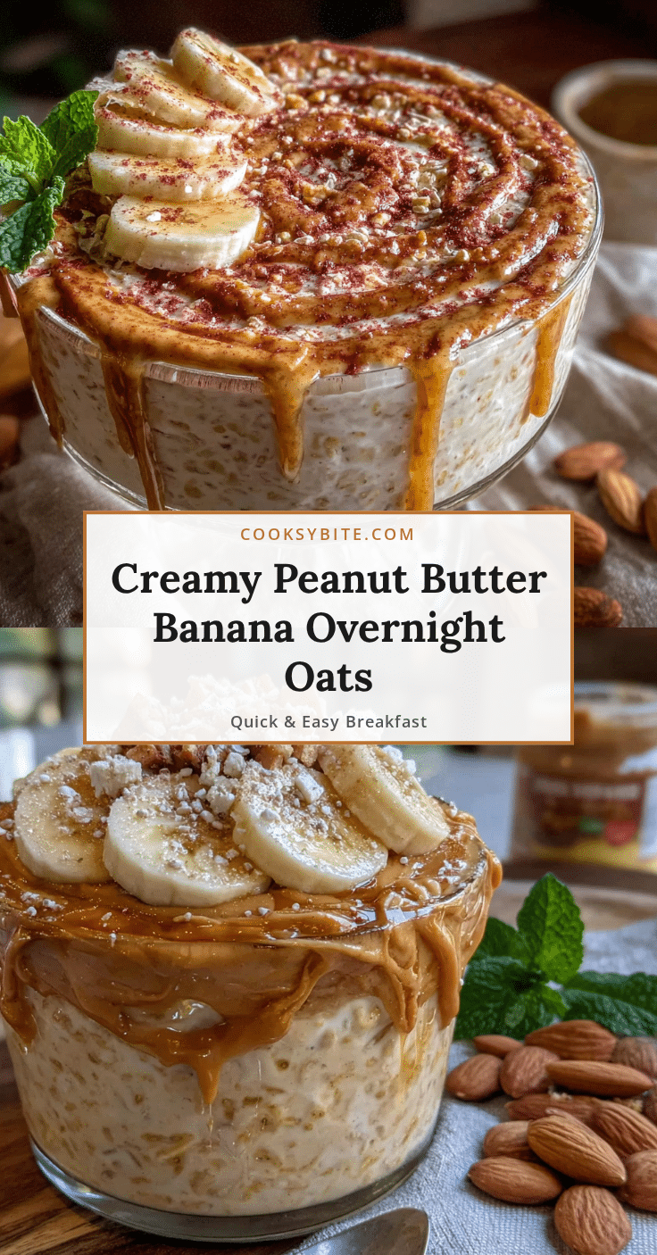 peanut butter banana overnight oats recipe