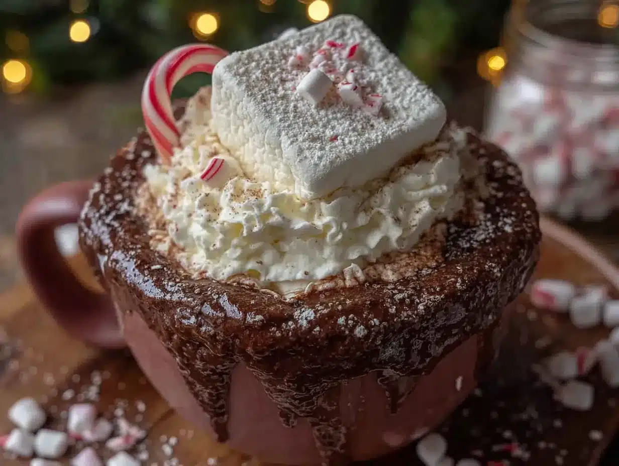 peppermint hot cocoa bar preparation steps