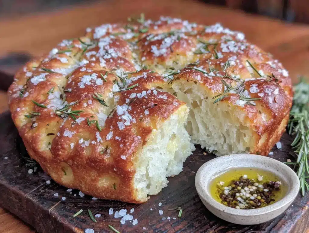 perfect rosemary sourdough focaccia - featured image