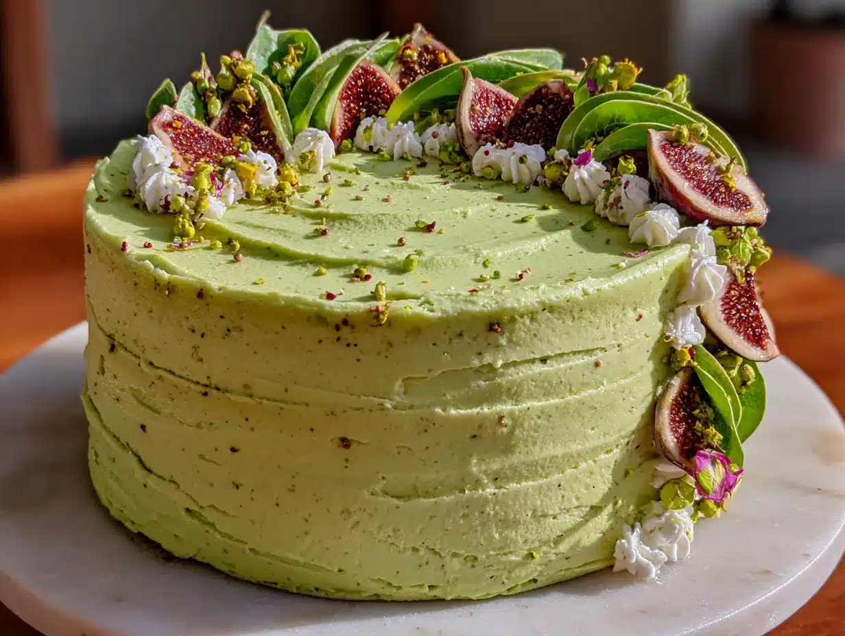 perfect virgo birthday cake with green buttercream preparation steps