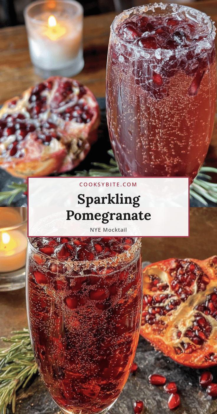 pomegranate champagne mocktail recipe