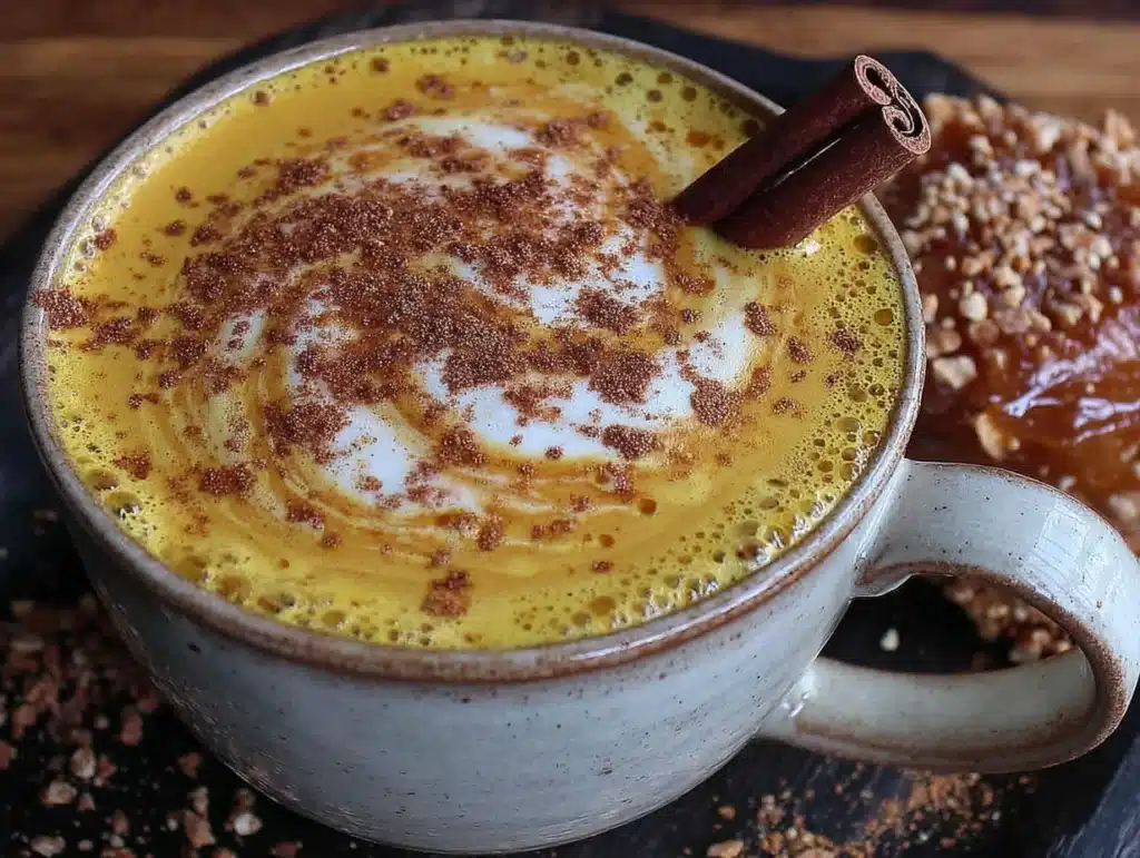 pumpkin chai latte with oat milk - featured image