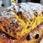 pumpkin chocolate chip bread - featured image