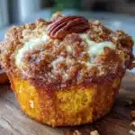 pumpkin cream cheese muffins - featured image