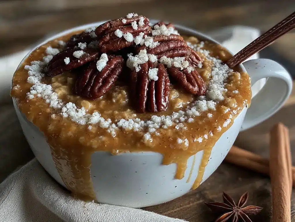 pumpkin spice overnight oats - featured image