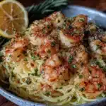 quick garlic butter shrimp pasta - featured image