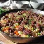 quick ground beef and rice skillet - featured image