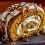 Salted Caramel Pumpkin Roll - featured image