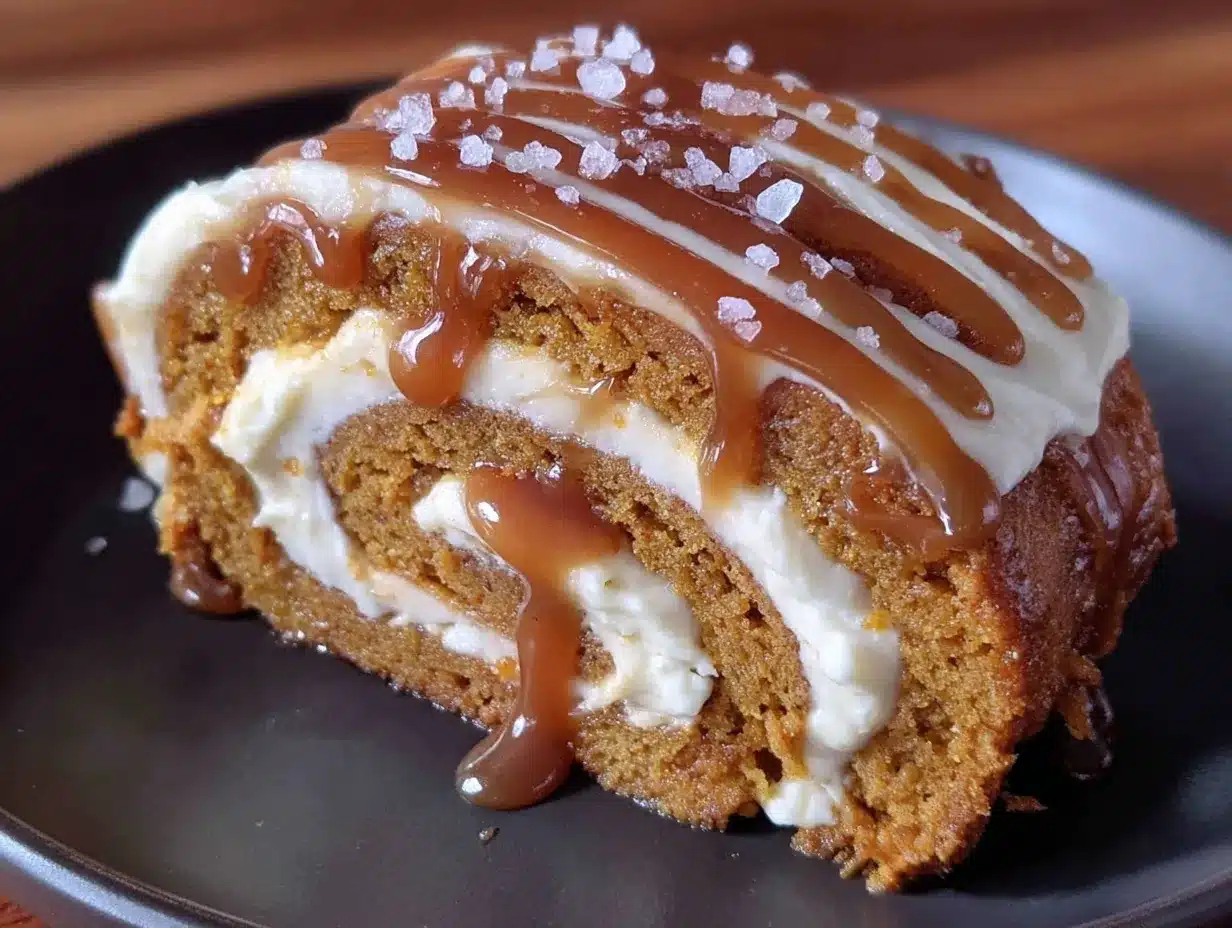 Salted Caramel Pumpkin Roll preparation steps