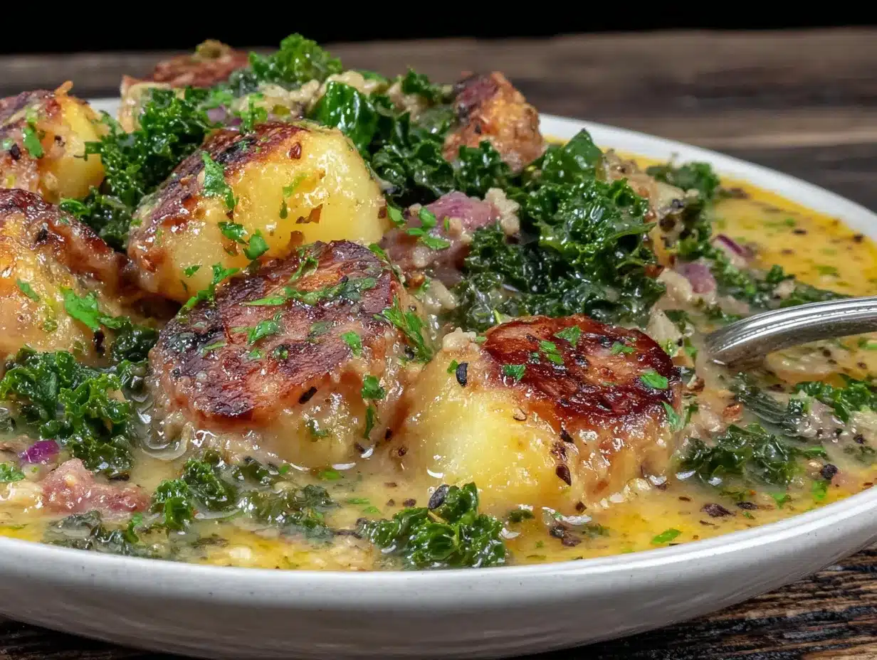sausage and potato soup preparation steps