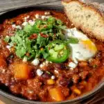 slow cooker pumpkin chili - featured image
