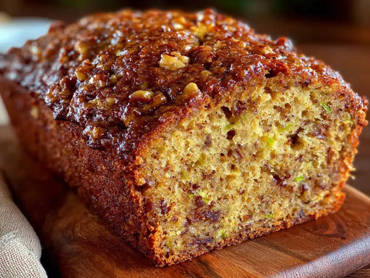 small-batch zucchini bread with walnuts preparation steps