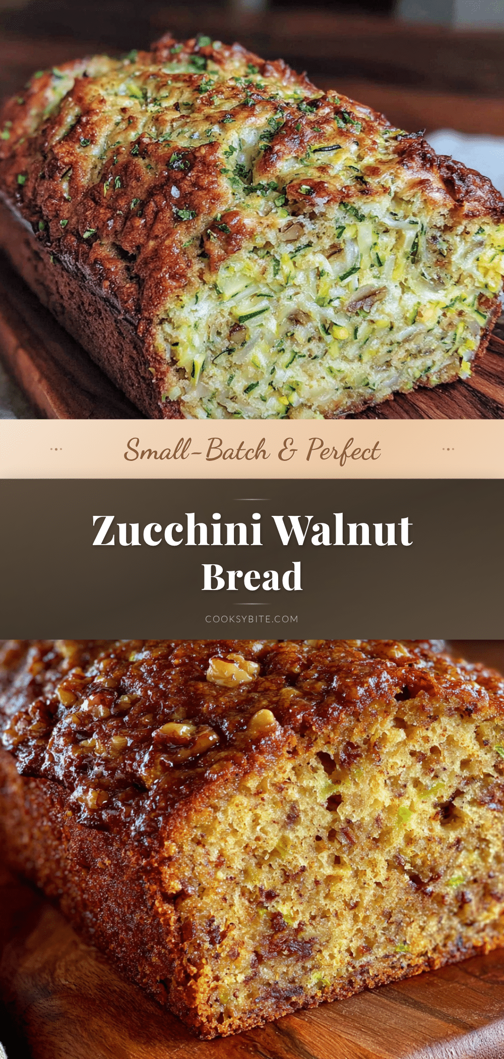small-batch zucchini bread with walnuts recipe