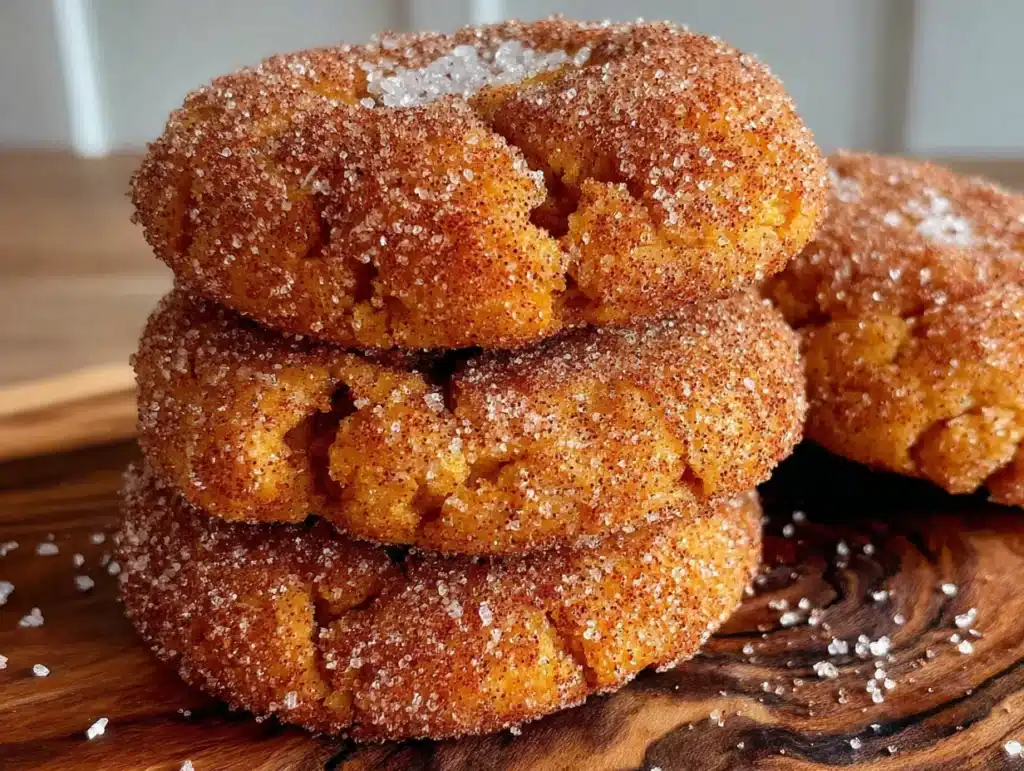 Soft Pumpkin Snickerdoodle Cookies - featured image