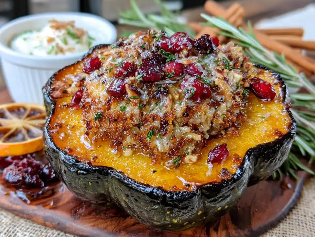 stuffed acorn squash preparation steps