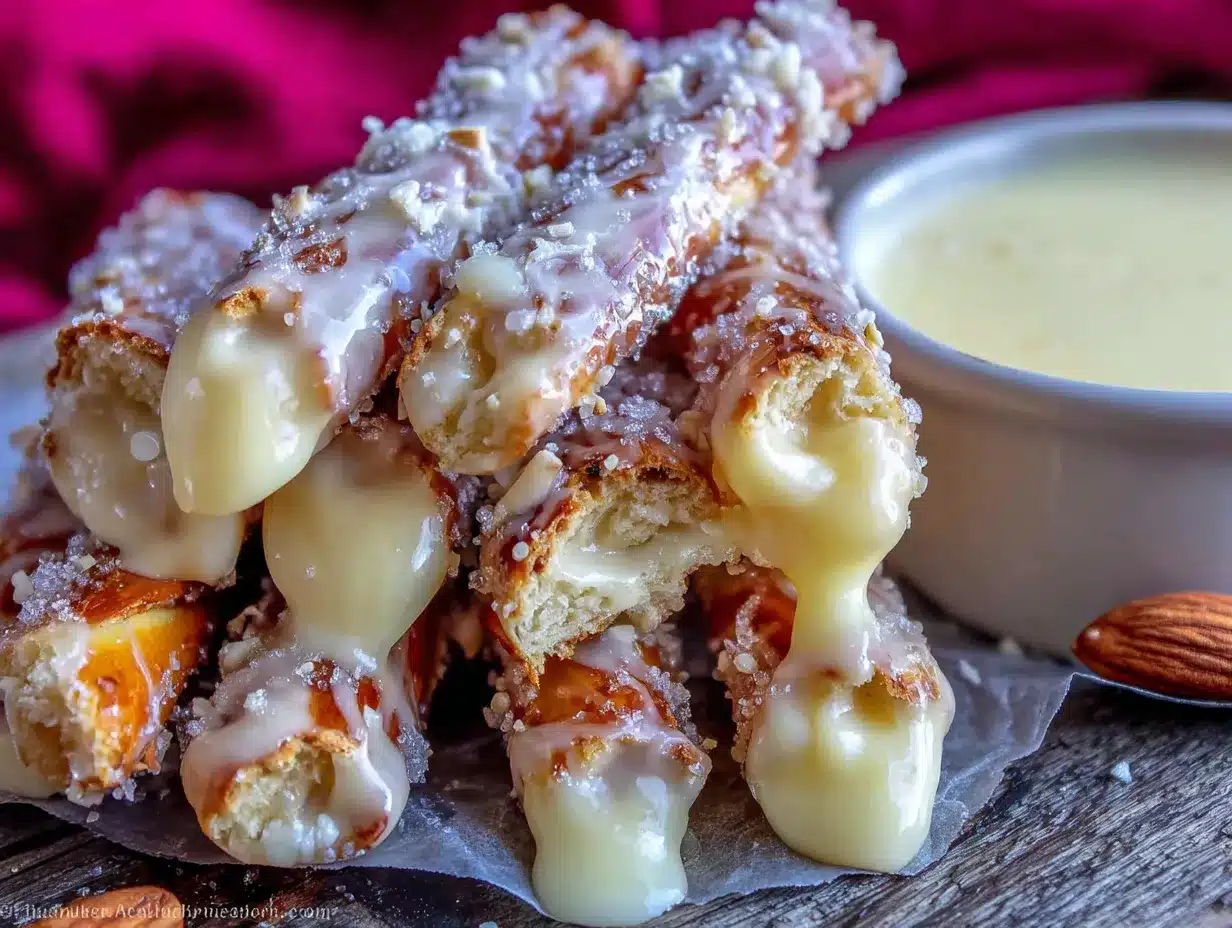 witch finger pretzel rods preparation steps