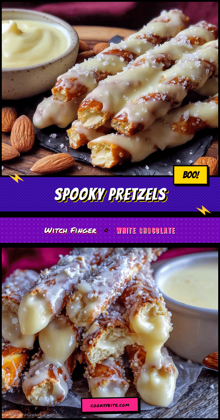 witch finger pretzel rods recipe