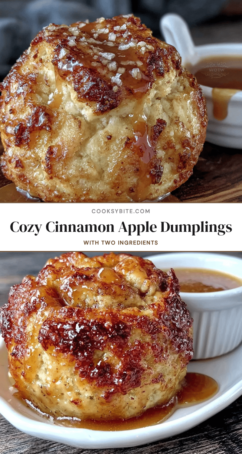 2-ingredient cinnamon apple dumplings recipe