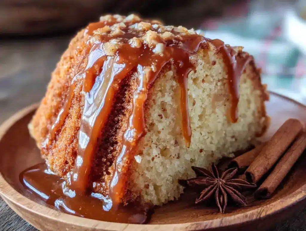 apple cider cake with brown butter glaze - featured image
