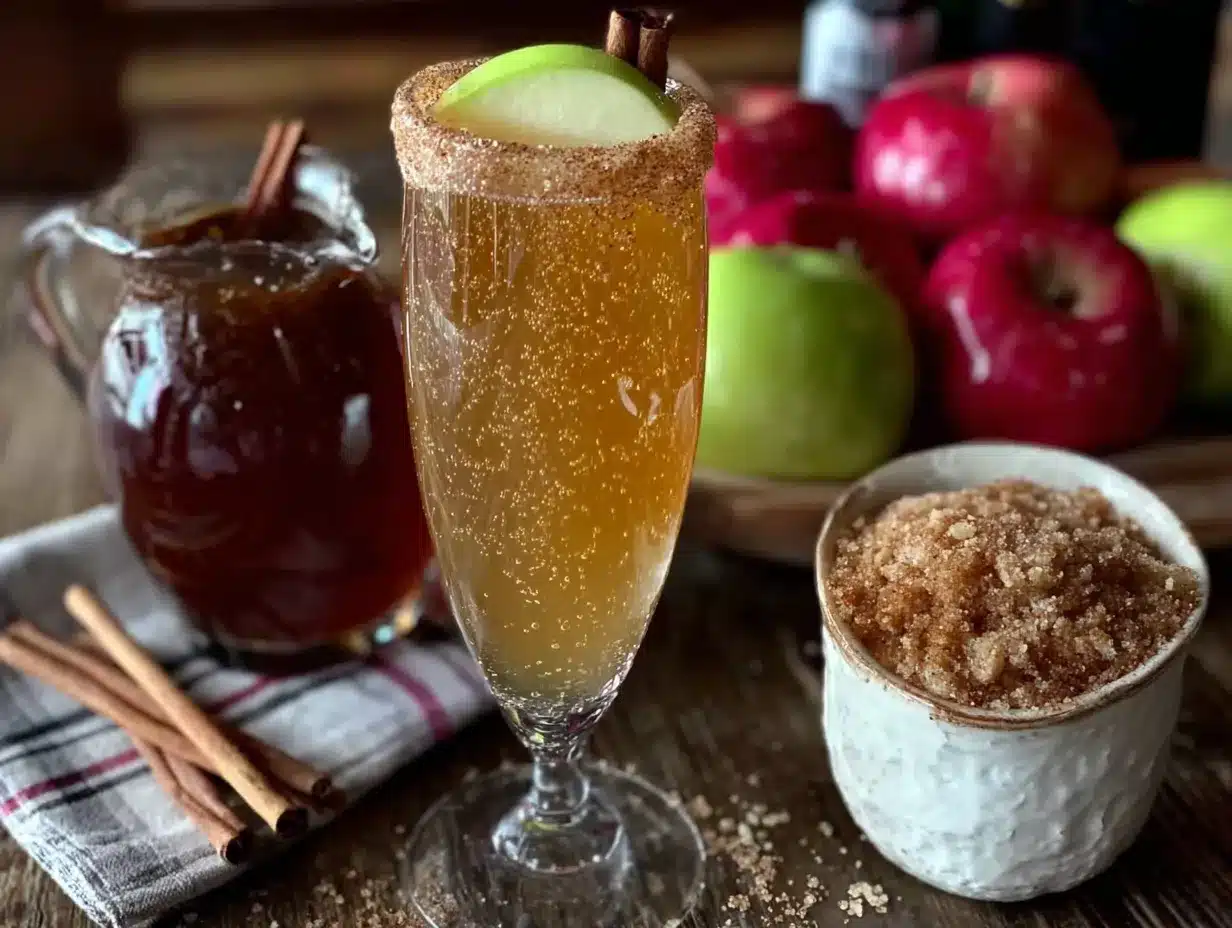apple cider mimosa bar preparation steps