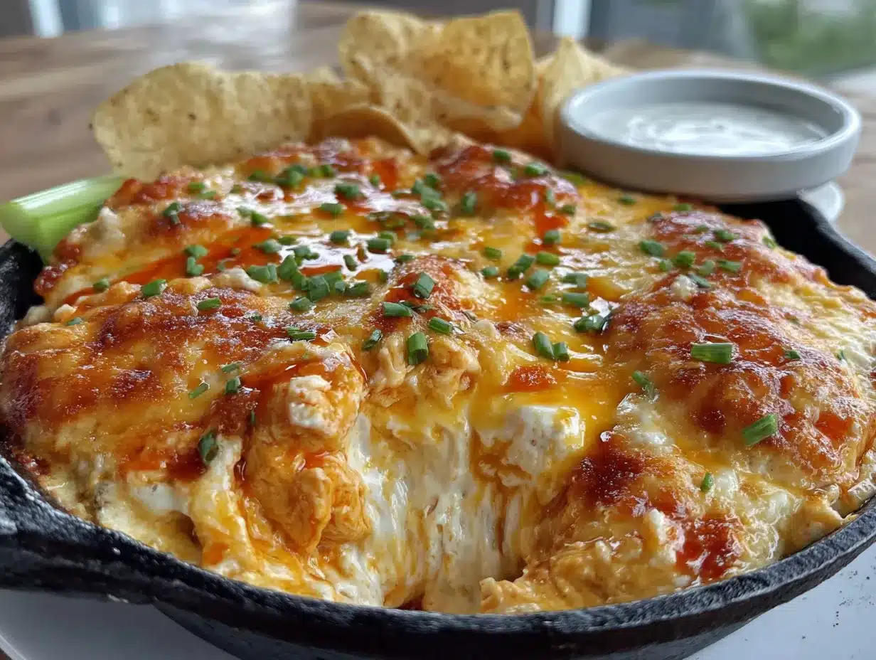 baked buffalo chicken dip preparation steps
