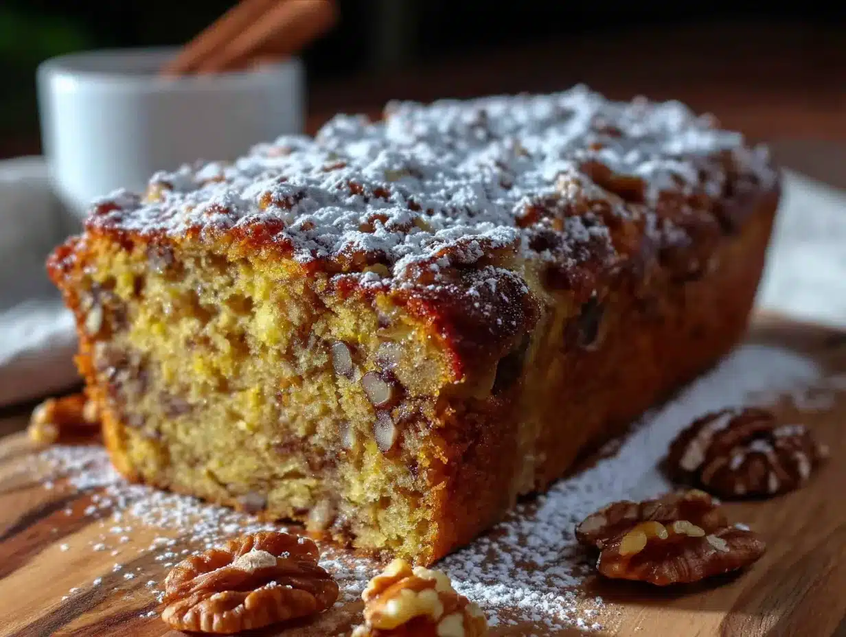 banana pumpkin bread with walnuts preparation steps
