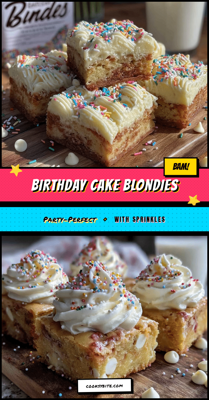 birthday cake blondies recipe