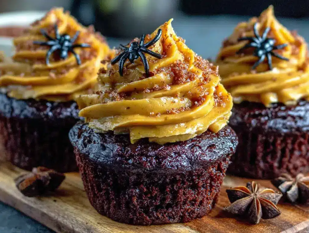 black velvet halloween cupcakes - featured image