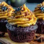 black velvet halloween cupcakes - featured image