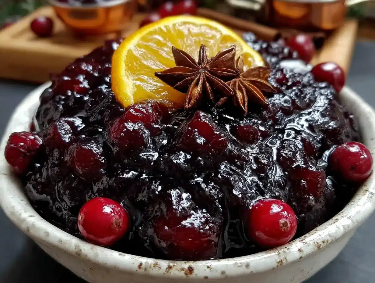 bright zesty cranberry orange ginger sauce preparation steps