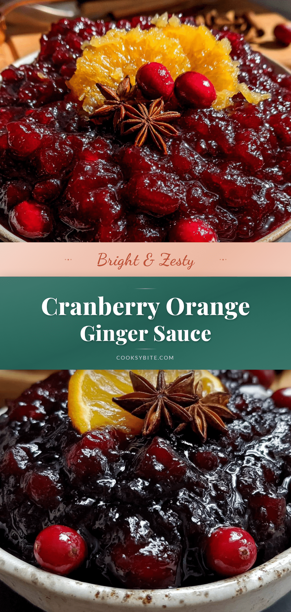 bright zesty cranberry orange ginger sauce recipe