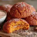 brown butter pumpkin snickerdoodle cookies - featured image