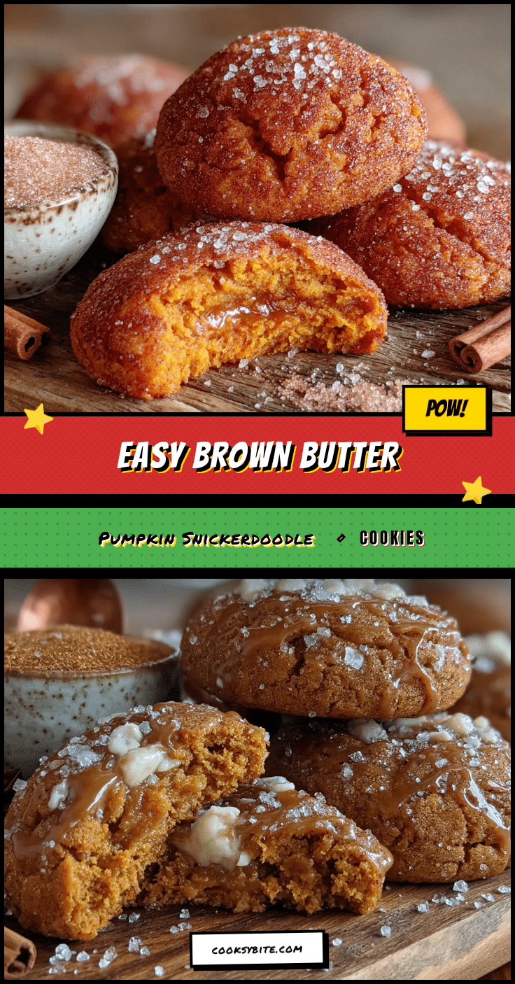brown butter pumpkin snickerdoodle cookies recipe