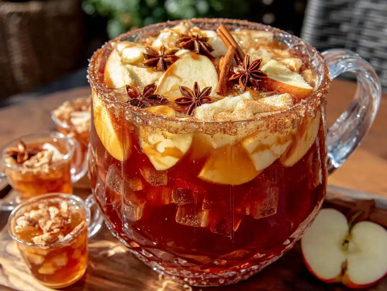 caramel apple sangria preparation steps