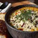 copycat panera chicken and wild rice soup - featured image