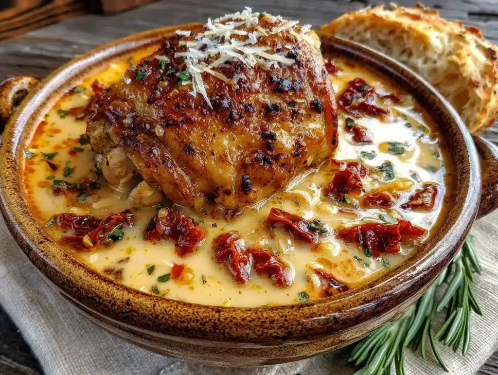 Cozy Marry Me Chicken Soup with Sun-Dried Tomatoes - featured image