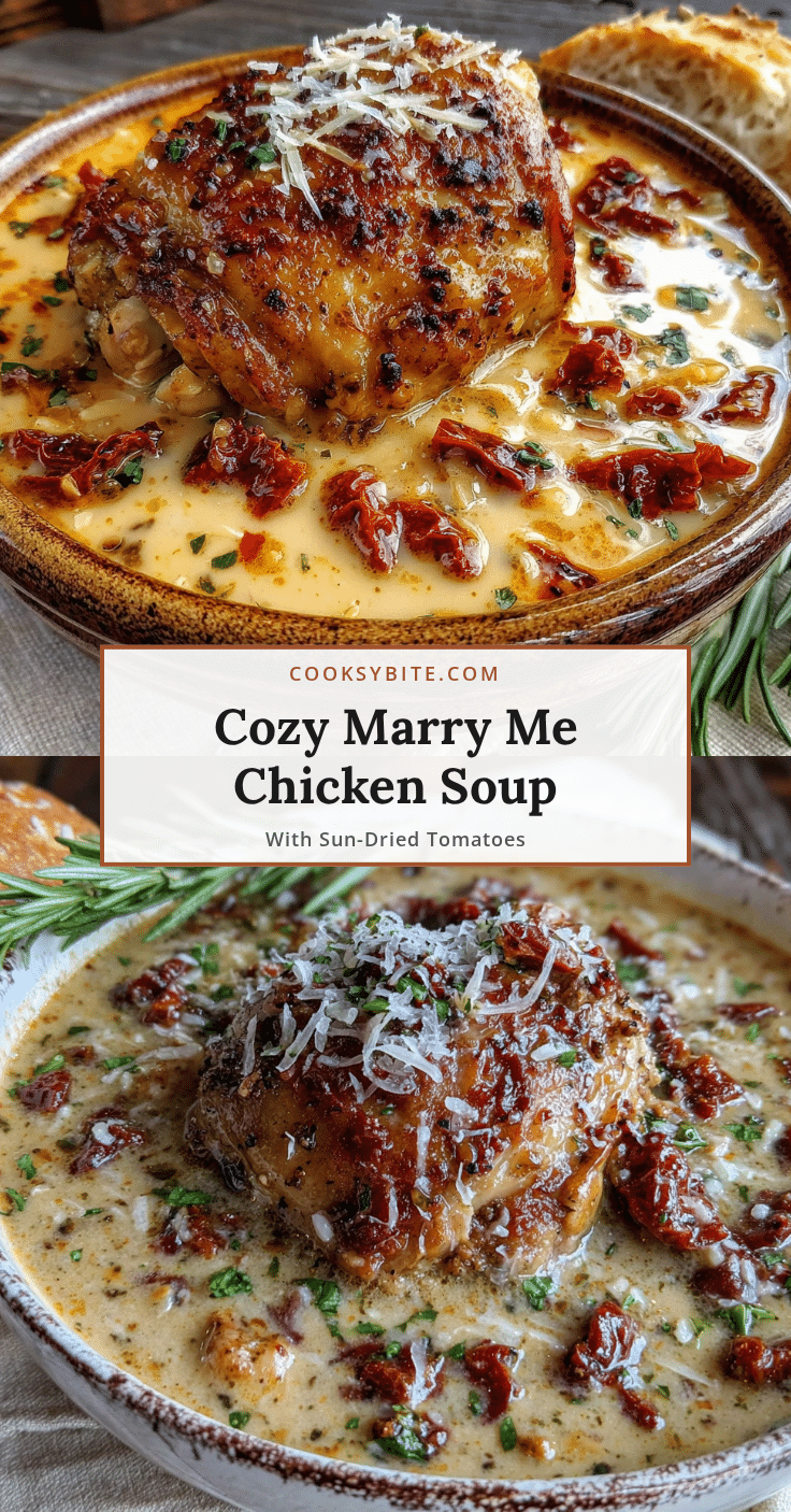 Cozy Marry Me Chicken Soup with Sun-Dried Tomatoes recipe