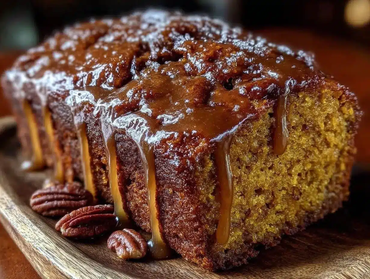 cozy pumpkin loaf with brown butter glaze preparation steps